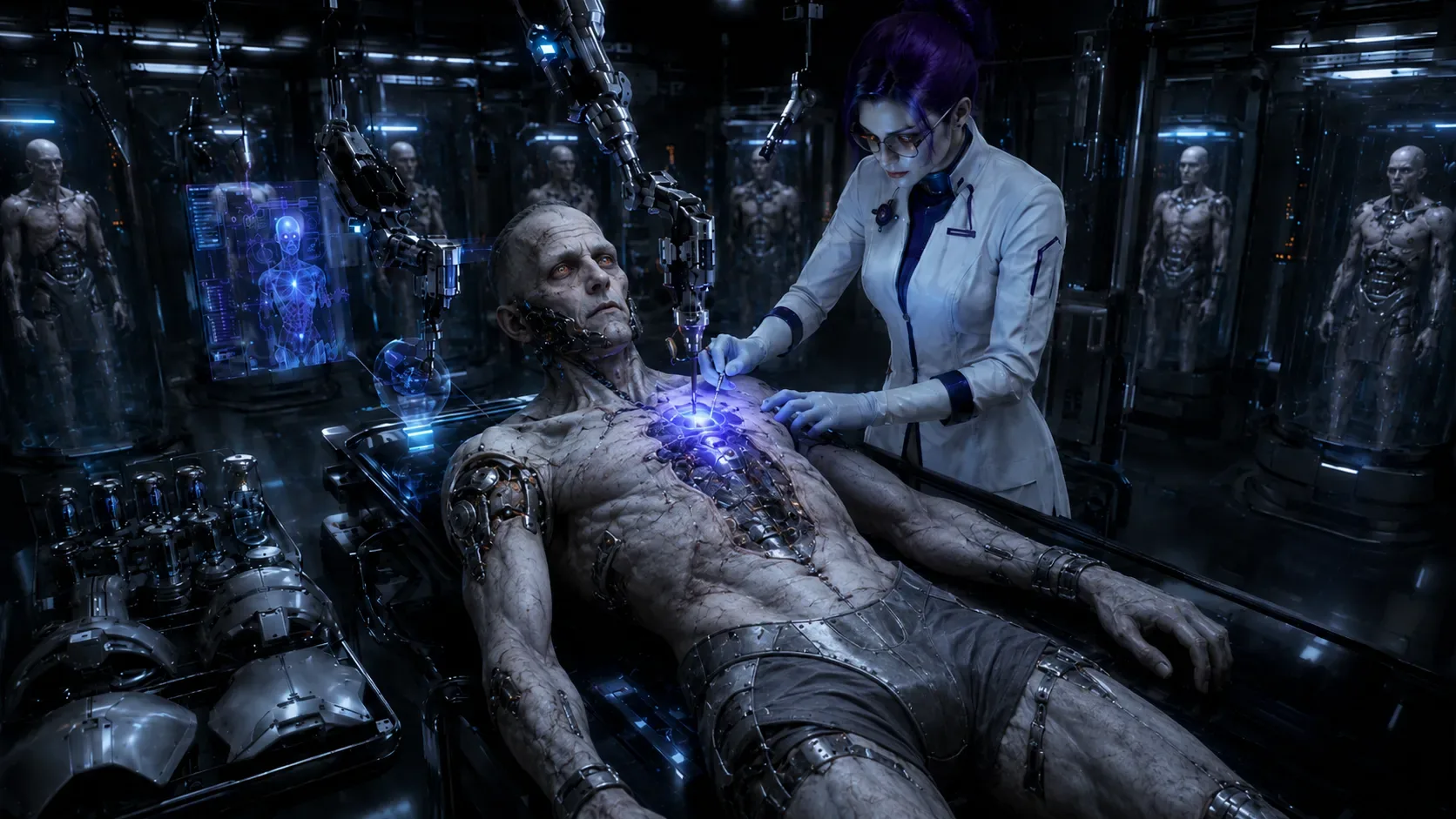 A Death Head under construction by a Veisik surgeon