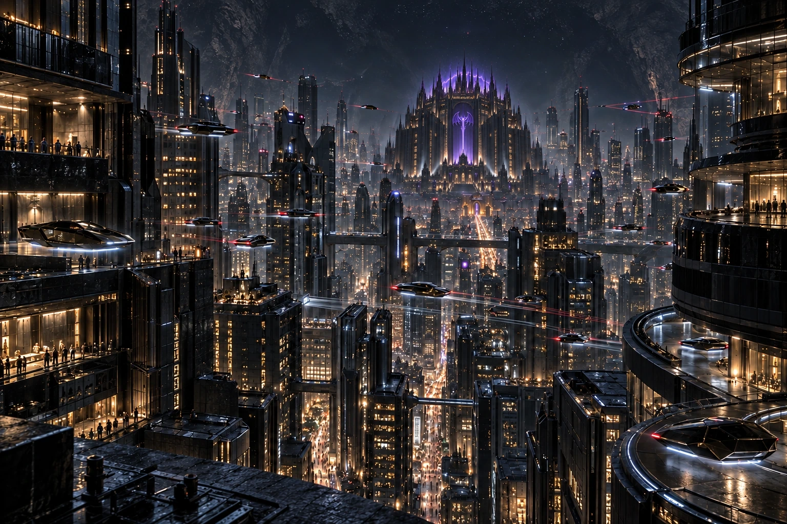 The fortress capital of Grelock beneath its cavern sky, the Imperial Palace crowned in violet lightning